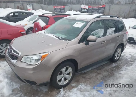 2014 Subaru Forester 2.5I Premium from USA, damaged, VIN JF2SJAEC0EH520210